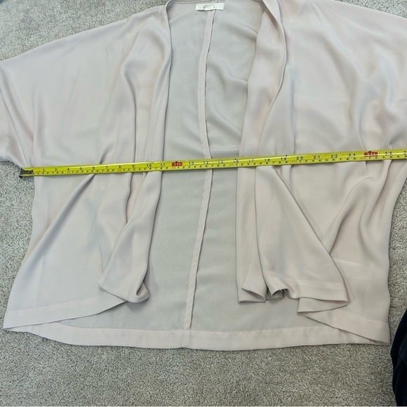 FOREVER 21 nude blush pink open cardigan blouse Sz S - Picture 6 of 8